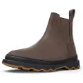 Camper for man. K300534-002 Brown Brutus Leather Ankle Boots (45), Flat, None, Casual