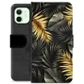 Mtp Products iPhone 12 Premium Lommebok-deksel - Gulde Blader