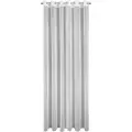 Eurofirany Eurogardiner Gardin SYLVIA laget av glatt skinnende stoff 135X250 PRZEL Hvit