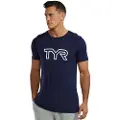 Tyr Ultrasoft Lightweight Tri Blend Tech Big Logo Kortarmet T-skjorte