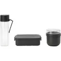 Brabantia Make & Take, Lunsjbokssett, Voksen, Grå, Gjennomsiktig, Plast, Monokromatisk, Andre