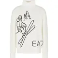 EA7 Mountain Apres Ski Embroidered Genser Med Høy Hals