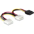 DeLOCK - Strømkabel - SATA-strøm (hann) til 4-pin intern strøm (hann) - 10 cm - for P/N: 89273