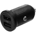 Deltaco USB-CAR127 - Bilstrømadapter - 24 watt - 2.4 A - 2 utgangskontakter (USB) - svart