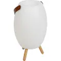 New Garden Gulvlampe hvit 40,5 cm inkl. LED og høyttaler dimbar RGBW IP44 med fjernkontroll - Apolo