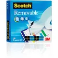 Scotch Removable - Kontortape - 19 mm x 33 m - 25.4 mm kjerne