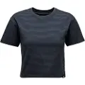 Black Diamond Stripe Crop Kortarmet T-skjorte