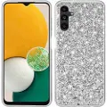 Mtp Products Glitter Series Samsung Galaxy A13 5G Hybrid-deksel - Sølv