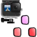 Telesin 45m Waterproof Case & Diving Lens Kit GoPro Hero 9 to 13