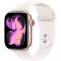 Apple Watch Series 11 GPS 42mm Rose Gold Aluminium Case with Light Blush Sport Band - S/M