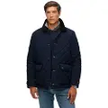 Superdry for man. M5012270A Quilted Estate Coach Jacket navy (L), Casual, Recycled Polister, Sustainable