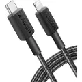 Anker 322 USB-C to Lighning Nylon cable - 0.9m - Black