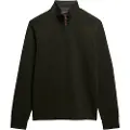 Superdry Core Pique Henley Genser Med Halv Glidelås