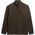 Superdry for man. M2014257A Storm Fleece Half Zip Sweater brown (XXL), Casual, Polyester, Long sleeve