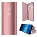 Mtp Products Luxury Mirror View Samsung Galaxy S9+ Flip-deksel - Roségull