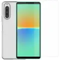Saii 2-i-1 Sony Xperia 10 IV TPU-deksel & Beskyttelsesglass