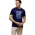 Psycho Bunny for man. MT0200102 T-shirt Rose black (L), Casual, Cotton, Short sleeve, Navy