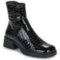 Art for woman. 112841301003_001 Leather Ankle Boots 1284 Warsaw black (42), 3 to 5 cm, Zip, Casual