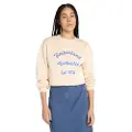 Timberland for woman. TB0A41YNEFL1 Sweatshirt with beige brushed back (3XL), Casual, Cotton, Long sleeve