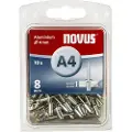 Novus aluminiumsnagler A4/8 NOVUS [70 stk.]