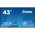 Iiyama ProLite LH4341UHS-B2 - 43 Diagonalklasse (42.5 synlig) LED-bakgrunnsbelyst LCD-skjerm - intelligent skilting - 4K UHD (2160p) 3840 x 2160 - svart, glanset