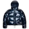 Rains unisex. 15150 Jacket Tall Short Puffer navy (S), Blue, Casual, Polyester