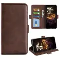Mtp Products Asus ROG Phone 9 Pro lommebokveske med magnetisk lukking - kalvestruktur - brun