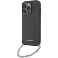 Karl Lagerfeld Klhcp14ssacklhpk Iphone 14.15.13 6.1 Saffiano Monogram Chain Telefondeksel