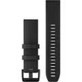 Garmin QuickFit - Klokkestropp for smart armbåndsur - svart, black hardware - for Approach S62 D2 fenix 5 fenix 5 fenix 6 fenix 7 Forerunner 945, 965 Instinct MARQ
