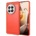 Mtp Products OnePlus 13 Børstet TPU Deksel - Karbonfiber - Rød