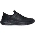 SKECHERS for man. 210828 Slip-ins RF Slade Zachary Slippers black (43), Fabric, Flat, Laces, Casual