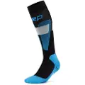 Cep Ski Merino Socks Tall 3.0, Skistrømper, Dame, Black/Blue