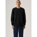 Levi's for man. A9249-0025 Relaxed Thermal T-Shirt black (L), Casual, Cotton, Long sleeve