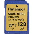 Intenso Premium - Flashminnekort - 128 GB - UHS Class 1 / Class10 - SDXC UHS-I
