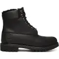 Timberland for man. TB1A2E2P0011 Premium 6 Inch Lace Up Leather Boot Black (41.5 W), Flat, Laces, Casual