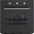 Scandomestic XO 6300 - Ovn - innebygd - fordypning - bredde: 56 cm - dybde: 56 cm - høyde: 59 cm - Klasse A - svart