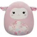 Squishmallows Plysj Rosa Lam Med Blomsterører Og Mage Lala 30 Cm