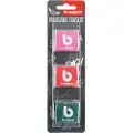 Bruynzeel 60281003, Gummi, Assorterte farger, Voksne & barn, Blister, 3 stykker