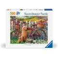 Ravensburger Søt hund i hagen Puslespill 500 brikker,