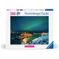 Ravensburger Puslespill Northern Lights In Bergsfjord 500 brikker