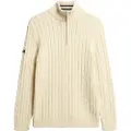 Superdry Cotton Classic Cable Genser Med Halv Glidelås