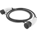 Digitus - Strømkabelforlengelse - IEC 62196 Type 2 hann vernehette til IEC 62196 Type 2 hunn vernehette - 10 m - svart - en-fase