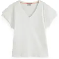 Scotch & Soda 177325 Kort Ermet V-hals T-skjorte