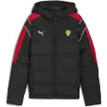 Puma Scuderia Ferrari Sportswear MT7 Puffer Jacket Youth, Clothing, Black, 9-10Y