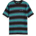 Scotch & Soda Relaxed Fit Chunky Waffle Stripe Kortarmet T-skjorte