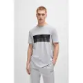 Hugo Boss for man. 50512998 Block T-shirt grey (M), Casual, Cotton, Short sleeve