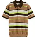 Scotch & Soda Striped Regular Fit Kortermet Poloskjorte