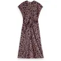 Scotch & Soda 179574 Satin Kortermet Midi-kjole