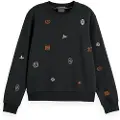 Scotch & Soda Mini Embroidery Regular Fit Collegegenser