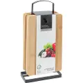 Mondex bambus skjærebrett 22x14cm 6 stk. med stativ
